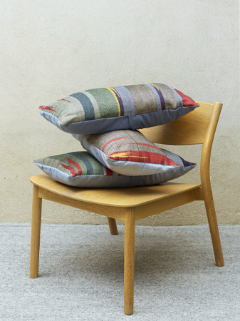 Bright Ikat design handwoven Cushions
